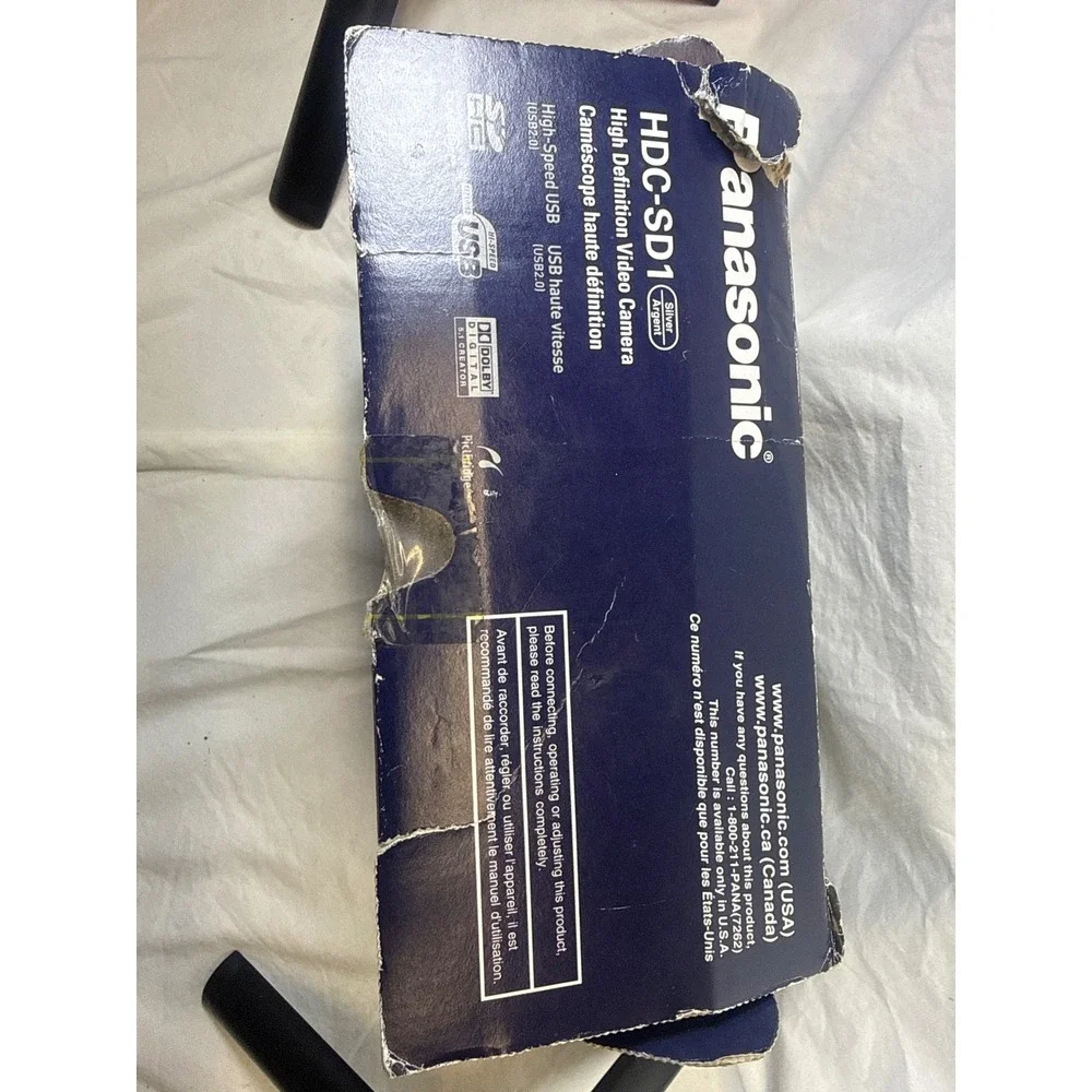Panasonic HDC-SD1 High Def Video Camera 3CCD 1080i never used NO BATTERY